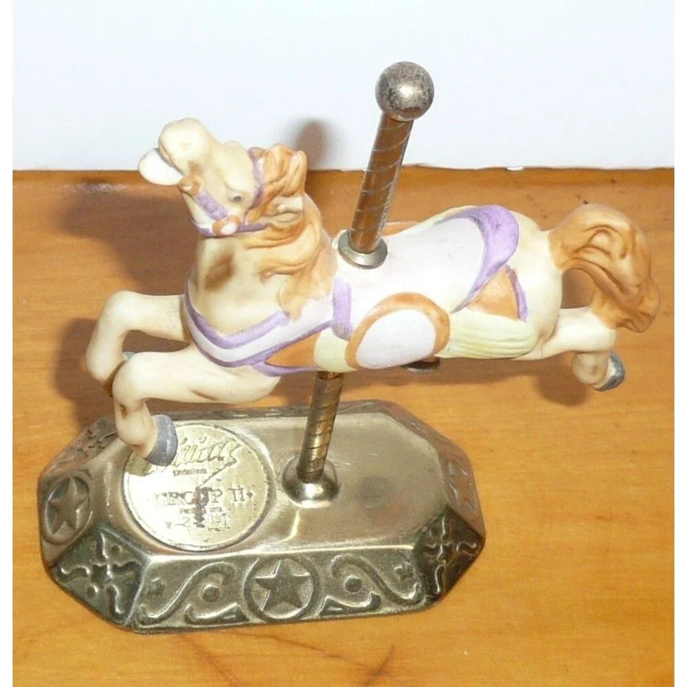 Vintage The American Carousel Horse The Willitt's Design  8935 Porcelain Pony